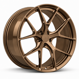 MRR F101P forged wheel in Matte Bronze with matching Matte Bronze MRR center cap