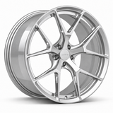 MRR F101P forged wheel in Silver with matching Silver MRR center cap