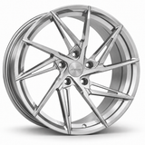 MRR F114 forged wheel in Brushed Clear with matching Brushed Clear MRR center cap