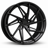 MRR F114 forged wheel in Gloss Black with matching Gloss Black MRR center cap