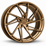 MRR F114 forged wheel in Gloss Bronze with matching Gloss Bronze MRR center cap