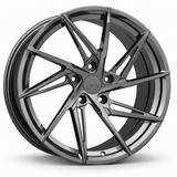 MRR F114 forged wheel in Gloss Gun Metal with matching Gloss Gun Metal MRR center cap