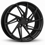 MRR F114 forged wheel in Matte Black with matching Matte Black MRR center cap