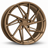 MRR F114 forged wheel in Matte Bronze with matching Matte Bronze MRR center cap