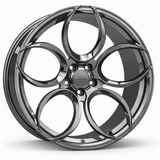 MRR F116 forged wheel in Gloss Gun Metal with matching Gloss Gun Metal MRR center cap