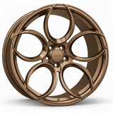 MRR F116 forged wheel in Matte Bronze with matching Matte Bronze MRR center cap