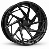 MRR F118 forged wheel in Gloss Black with matching Gloss Black MRR center cap