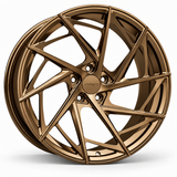 MRR F118 forged wheel in Gloss Bronze with matching Gloss Bronze MRR center cap