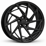 MRR F118 forged wheel in Matte Black with matching Matte Black MRR center cap