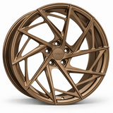 MRR F118 forged wheel in Matte Bronze with matching Matte Bronze MRR center cap