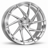 MRR F121 forged wheel in Brushed Clear with matching Brushed Clear MRR center cap