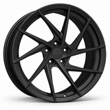 MRR F121 forged wheel in Matte Black with matching Matte Black MRR center cap