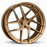 MRR F123 forged wheel in Gloss Bronze with matching Gloss Bronze MRR center cap