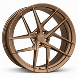MRR F123 forged wheel in Matte Bronze with matching Matte Bronze MRR center cap