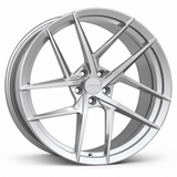 MRR F123 forged wheel in Silver with matching Silver MRR center cap