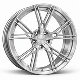 MRR F125 forged wheel in Brushed Clear with matching Brushed Clear MRR center cap