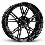 MRR F125 forged wheel in Gloss Black with matching Gloss Black MRR center cap
