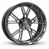MRR F125 forged wheel in Gloss Gun Metal with matching Gloss Gun Metal MRR center cap