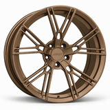 MRR F125 forged wheel in Matte Bronze with matching Matte Bronze MRR center cap