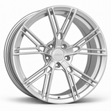 MRR F125 forged wheel in Silver with matching Silver MRR center cap