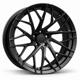 MRR F128 forged wheel in Gloss Black with matching Gloss Black MRR center cap