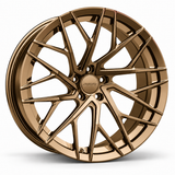 MRR F128 forged wheel in Gloss Bronze with matching Gloss Bronze MRR center cap