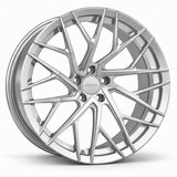 MRR F128 forged wheel in Silver with matching Silver MRR center cap