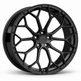 MRR F132 forged wheel in Gloss Black with matching Gloss Black MRR center cap
