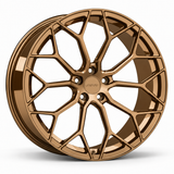 MRR F132 forged wheel in Gloss Bronze with matching Gloss Bronze MRR center cap