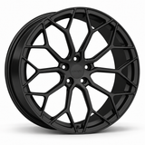 MRR F132 forged wheel in Matte Black with matching Matte Black MRR center cap