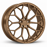 MRR F132 forged wheel in Matte Bronze with matching Matte Bronze MRR center cap