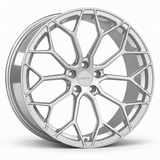 MRR F132 forged wheel in Silver with matching Silver MRR center cap