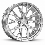 MRR F134 forged wheel in Brushed Clear with matching Brushed Clear MRR center cap