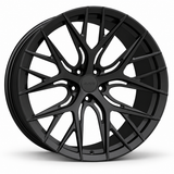 MRR F134 forged wheel in Matte Black with matching Matte Black MRR center cap
