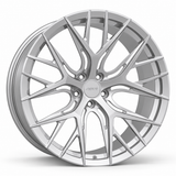 MRR F134 forged wheel in Silver with matching Silver MRR center cap