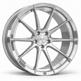 MRR F135 forged wheel in Brushed Clear with matching Brushed Clear MRR center cap