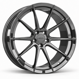 MRR F135 forged wheel in Gloss Gun Metal with matching Gloss Gun Metal MRR center cap