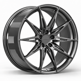 MRR F144 forged wheel in Gloss Gun Metal with matching Gloss Gun Metal MRR center cap