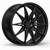 MRR F144 forged wheel in Matte Black with matching Matte Black MRR center cap