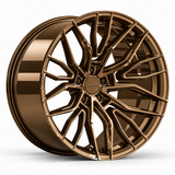 MRR F145 forged wheel in Gloss Bronze with matching Gloss Bronze MRR center cap