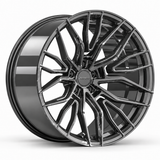 MRR F145 forged wheel in Gloss Gun Metal with matching Gloss Gun Metal MRR center cap