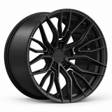 MRR F145 forged wheel in Matte Black with matching Matte Black MRR center cap