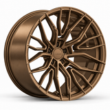 MRR F145 forged wheel in Matte Bronze with matching Matte Bronze MRR center cap