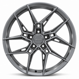 MRR F180 forged wheel, gray finish, front view