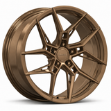 MRR F180 forged wheel, Matte Bronze finish, angled view