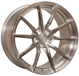 NES PO-3 monoblock forged wheel with a slim split 5 spoke design in bronze
