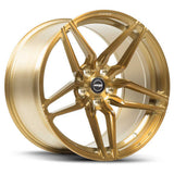 NES SF-06 monoblock forged wheel with a split 5 spoke star design in gold