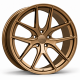 MRR F101 forged wheel in Gloss Bronze, three-quarter angled view