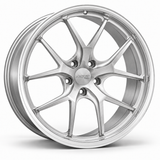 MRR F101-L forged wheel in Brushed Clear, three-quarter angled view