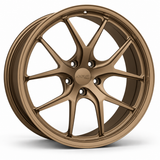 MRR F101-L forged wheel in Matte Bronze, three-quarter angled view